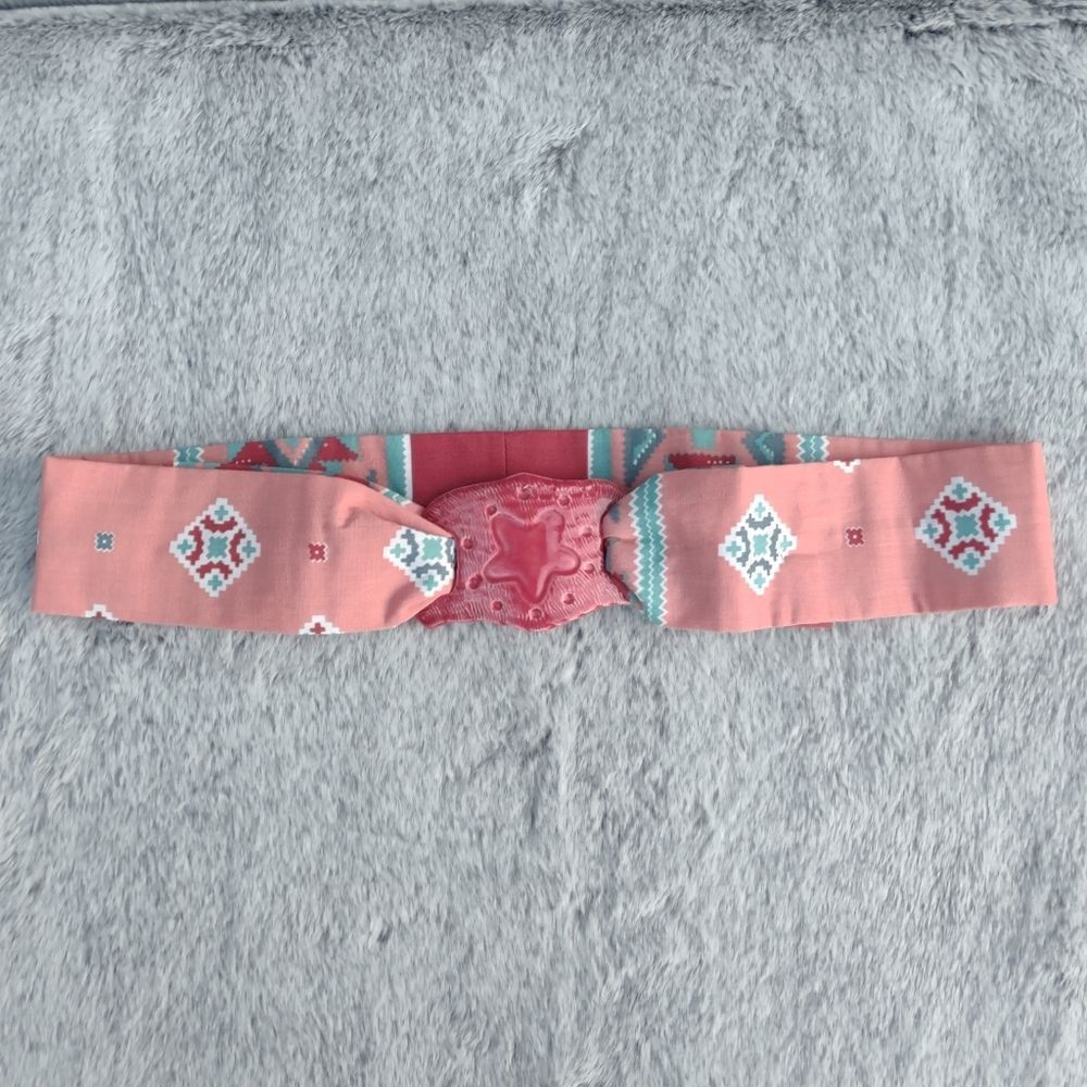 VINTAGE‎ Southwestern Cloth Belt Peach